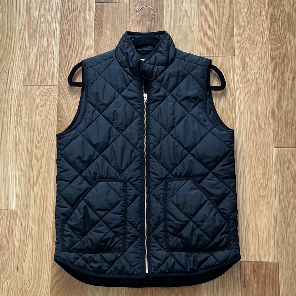 J Crew factory quilted puffer vest